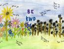 Pippa Faithfull Sacred Heart Corryong Year 4      Grow Kind     Chalk Pastel, Greylead      The flowers demonstrate kind words helping them to grow strong and the weeds demonstrate unkind words making them grow weak.